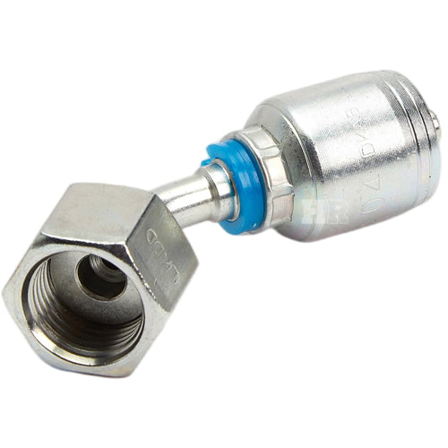 3/8" Female Face Seal Swivel 45˚ Elbow (ORFS) Hydraulic Fitting