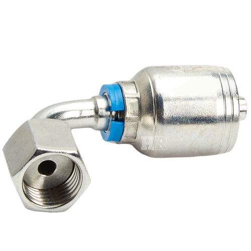 1/4" Female Face Seal Swivel 90˚ Elbow (ORFS) Hydraulic Fitting