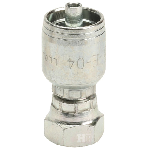 1/4" Female British Standard Parallel Pipe Cone Seat Swivel Hydraulic Fitting