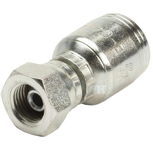 1/4" Female British Standard Parallel Pipe Cone Seat Swivel Hydraulic Fitting