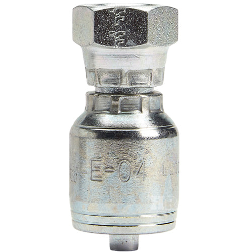 1/4" Female British Standard Parallel Pipe Cone Seat Swivel Hydraulic Fitting