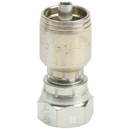 3/8" Female British Standard Parallel Pipe Cone Seat Swivel Hydraulic Fitting