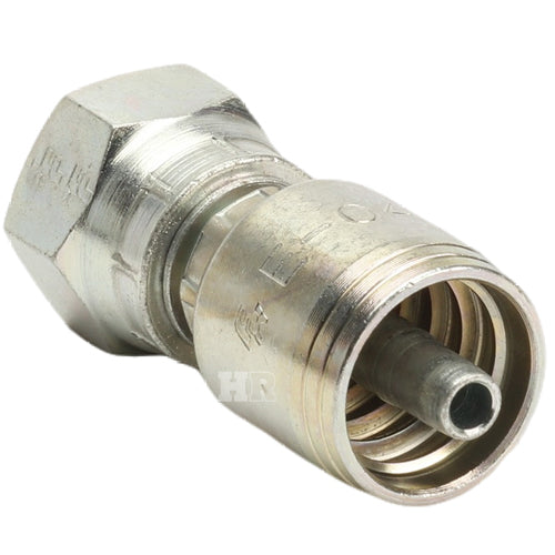 3/8" Female British Standard Parallel Pipe Cone Seat Swivel Hydraulic Fitting