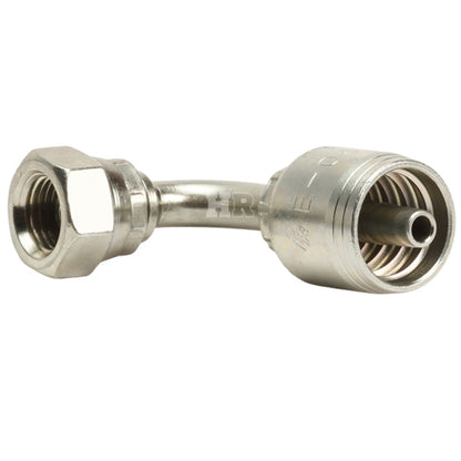 1/4" Female British Standard Parallel Pipe Cone Seat Swivel 90˚ Elbow Hydraulic Fitting