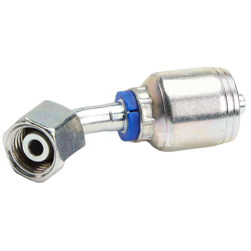 M14 X 1.5 Female Swivel 24˚ Cone (Light 8) with O-Ring 45˚ Elbow Hydraulic Fitting