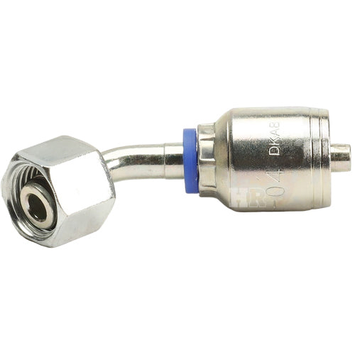 M16 X 1.5 Female Swivel 24˚ Cone (Light 10) with O-Ring 45˚ Elbow Hydraulic Fitting