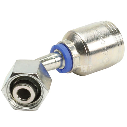 M16 X 1.5 Female Swivel 24˚ Cone (Light 10) with O-Ring 45˚ Elbow Hydraulic Fitting