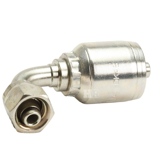 M12 X 1.5 Female Swivel 24˚ Cone (Light 6) with O-Ring 90˚ Elbow Hydraulic Fitting