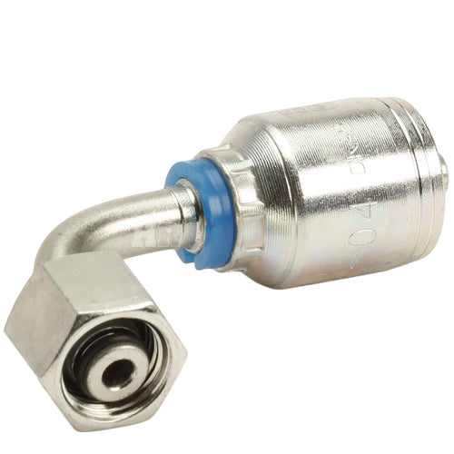M14 X 1.5 Female Swivel 24˚ Cone (Light 8) with O-Ring 90˚ Elbow Hydraulic Fitting