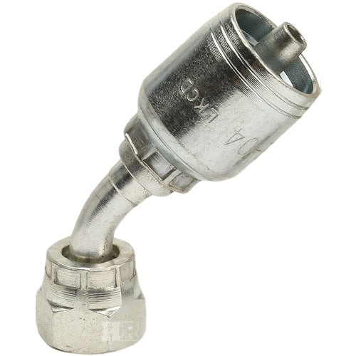M14 X 1.5 Female Swivel 24˚ Cone (Heavy S6) with O-Ring 45˚ Elbow Hydraulic Fitting