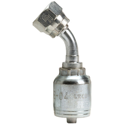 M14 X 1.5 Female Swivel 24˚ Cone (Heavy S6) with O-Ring 45˚ Elbow Hydraulic Fitting