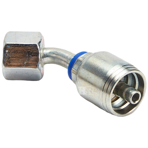 M16 X 1.5 Female Swivel 24˚ Cone (Heavy S8) with O-Ring 45˚ Elbow Hydraulic Fitting