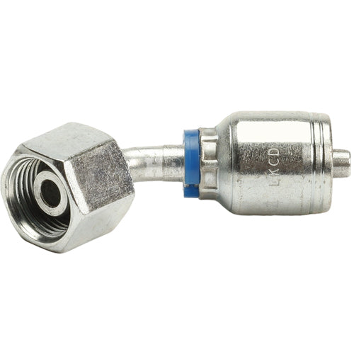 M18 X 1.5 Female Swivel 24˚ Cone (Heavy S10) with O-Ring 45˚ Elbow Hydraulic Fitting