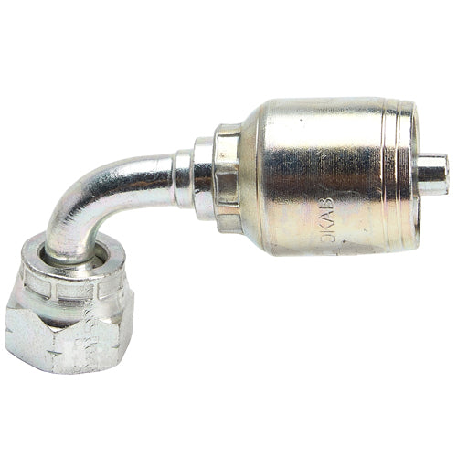 M14 X 1.5 Female Swivel 24˚ Cone (Heavy S6) with O-Ring 90˚ Elbow Hydraulic Fitting