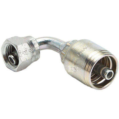 M14 X 1.5 Female Swivel 24˚ Cone (Heavy S6) with O-Ring 90˚ Elbow Hydraulic Fitting
