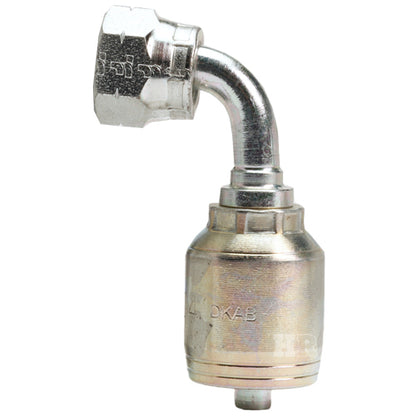 M14 X 1.5 Female Swivel 24˚ Cone (Heavy S6) with O-Ring 90˚ Elbow Hydraulic Fitting