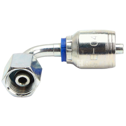 M16 X 1.5 Female Swivel 24˚ Cone (Heavy S8) with O-Ring 90˚ Elbow Hydraulic Fitting