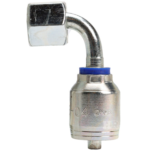 M16 X 1.5 Female Swivel 24˚ Cone (Heavy S8) with O-Ring 90˚ Elbow Hydraulic Fitting
