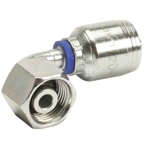 M18 X 1.5 Female Swivel 24˚ Cone (Heavy S10) with O-Ring 90˚ Elbow Hydraulic Fitting