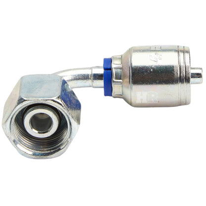 M20 X 1.5 Female Swivel 24˚ Cone (Heavy S12) with O-Ring 90˚ Elbow Hydraulic Fitting