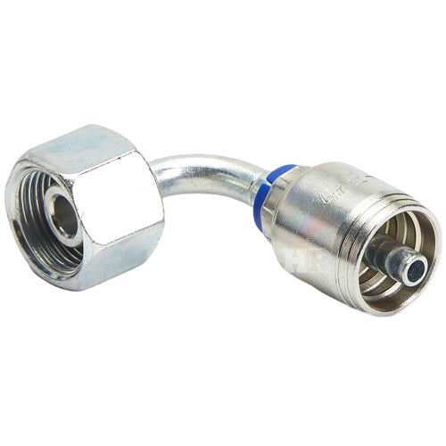 M20 X 1.5 Female Swivel 24˚ Cone (Heavy S12) with O-Ring 90˚ Elbow Hydraulic Fitting