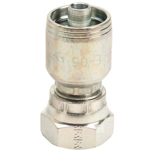 1/2" Female British Standard Parallel Pipe Cone Seat Swivel Hydraulic Fitting
