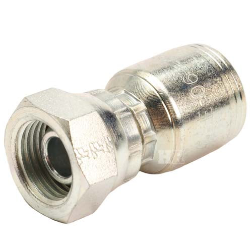 1/2" Female British Standard Parallel Pipe Cone Seat Swivel Hydraulic Fitting