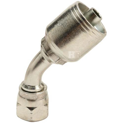 3/8" Female JIC Swivel 45˚ Elbow Hydraulic Fitting