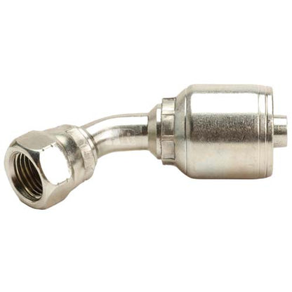 3/8" Female JIC Swivel 45˚ Elbow Hydraulic Fitting
