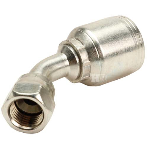 3/8" Female JIC Swivel 45˚ Elbow Hydraulic Fitting