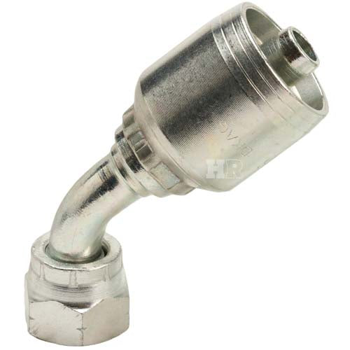 M16 X 1.5 Female Swivel 24˚ Cone (Light 10) with O-Ring 45˚ Elbow Hydraulic Fitting
