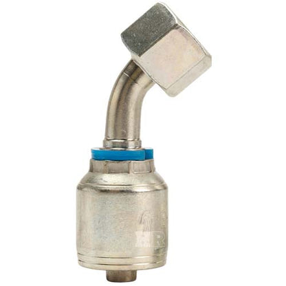3/8" Female Face Seal Swivel 45˚ Elbow (ORFS) Hydraulic Fitting