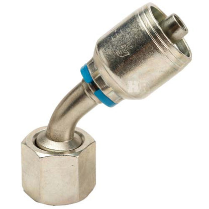 1/2" Female Face Seal Swivel 45˚ Elbow (ORFS) Hydraulic Fitting