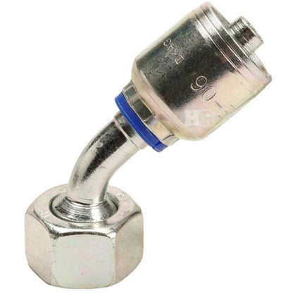 M22 X 1.5 Female Swivel 24˚ Cone (Light 15) with O-Ring 45˚ Elbow Hydraulic Fitting