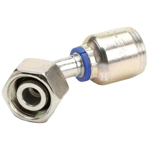 M22 X 1.5 Female Swivel 24˚ Cone (Light 15) with O-Ring 45˚ Elbow Hydraulic Fitting