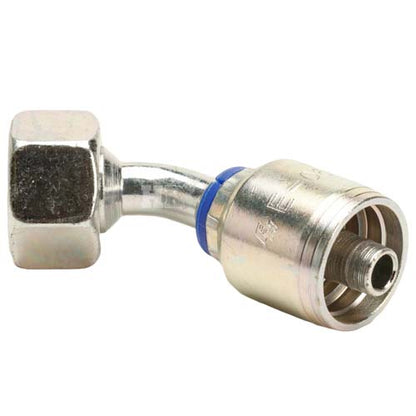 M22 X 1.5 Female Swivel 24˚ Cone (Light 15) with O-Ring 45˚ Elbow Hydraulic Fitting