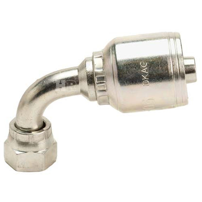 1/4" Female Face Seal Swivel 90˚ Elbow (ORFS) Hydraulic Fitting