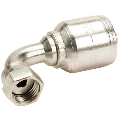 1/4" Female Face Seal Swivel 90˚ Elbow (ORFS) Hydraulic Fitting