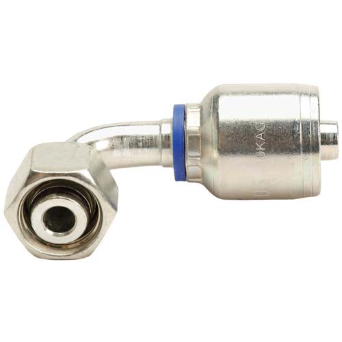 M18 X 1.5 Female Swivel 24˚ Cone (Light 12) with O-Ring 90˚ Elbow Hydraulic Fitting