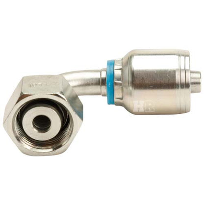 M22 X 1.5 Female Swivel 24˚ Cone (Light 15) with O-Ring 90˚ Elbow Hydraulic Fitting