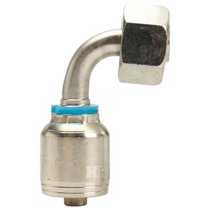 M22 X 1.5 Female Swivel 24˚ Cone (Light 15) with O-Ring 90˚ Elbow Hydraulic Fitting
