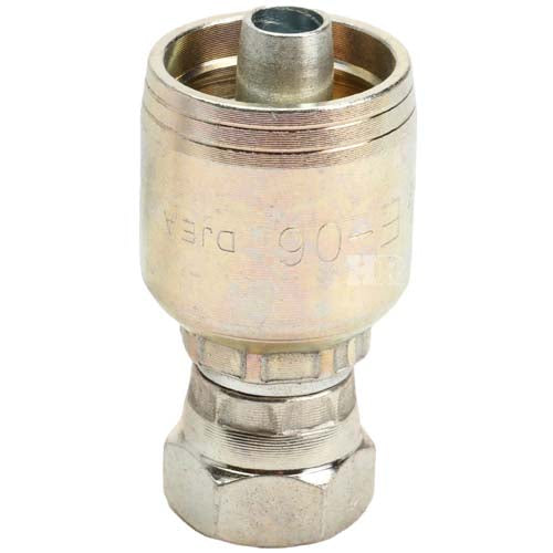 1/4" Female British Standard Parallel Pipe Cone Seat Swivel Hydraulic Fitting