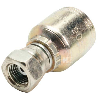 1/4" Female British Standard Parallel Pipe Cone Seat Swivel Hydraulic Fitting