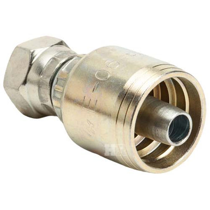 1/4" Female British Standard Parallel Pipe Cone Seat Swivel Hydraulic Fitting