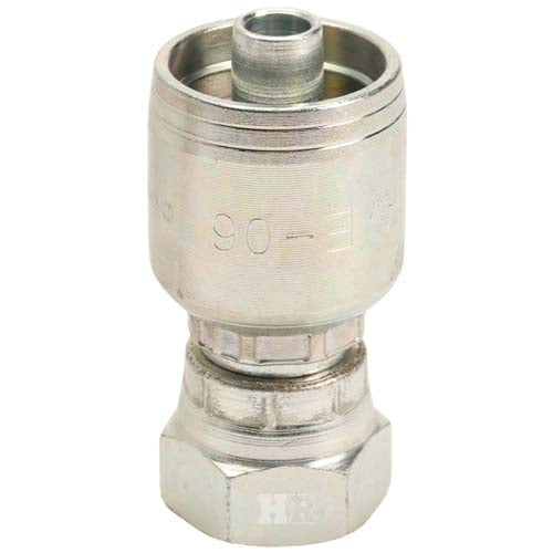 3/8" Female British Standard Parallel Pipe Cone Seat Swivel Hydraulic Fitting