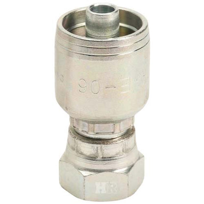 3/8" Female British Standard Parallel Pipe Cone Seat Swivel Hydraulic Fitting
