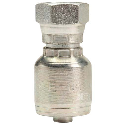 3/8" Female British Standard Parallel Pipe Cone Seat Swivel Hydraulic Fitting