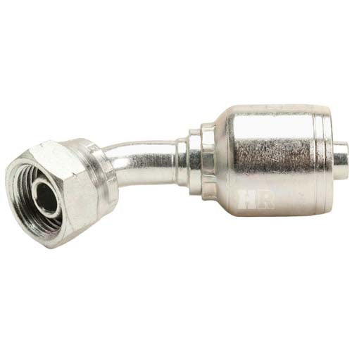 M18 X 1.5 Female Swivel 24˚ Cone (Heavy S10) with O-Ring 45˚ Elbow Hydraulic Fitting