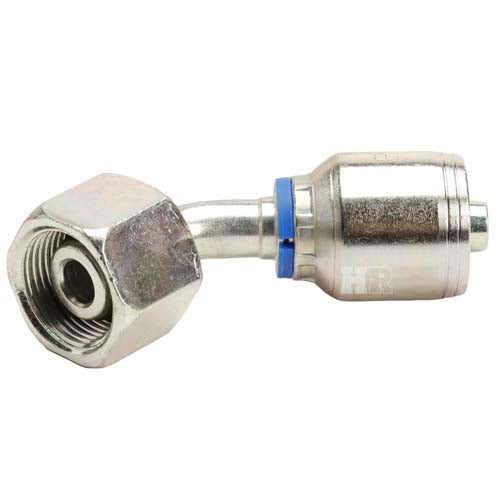 M22 X 1.5 Female Swivel 24˚ Cone (Heavy S14) with O-Ring 45˚ Elbow Hydraulic Fitting