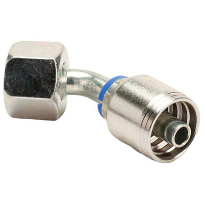 M22 X 1.5 Female Swivel 24˚ Cone (Heavy S14) with O-Ring 45˚ Elbow Hydraulic Fitting